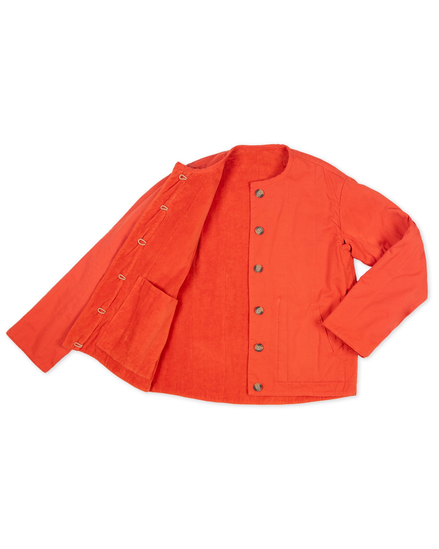 Tula Jacket - Old Red - Cotton Velvet Terry