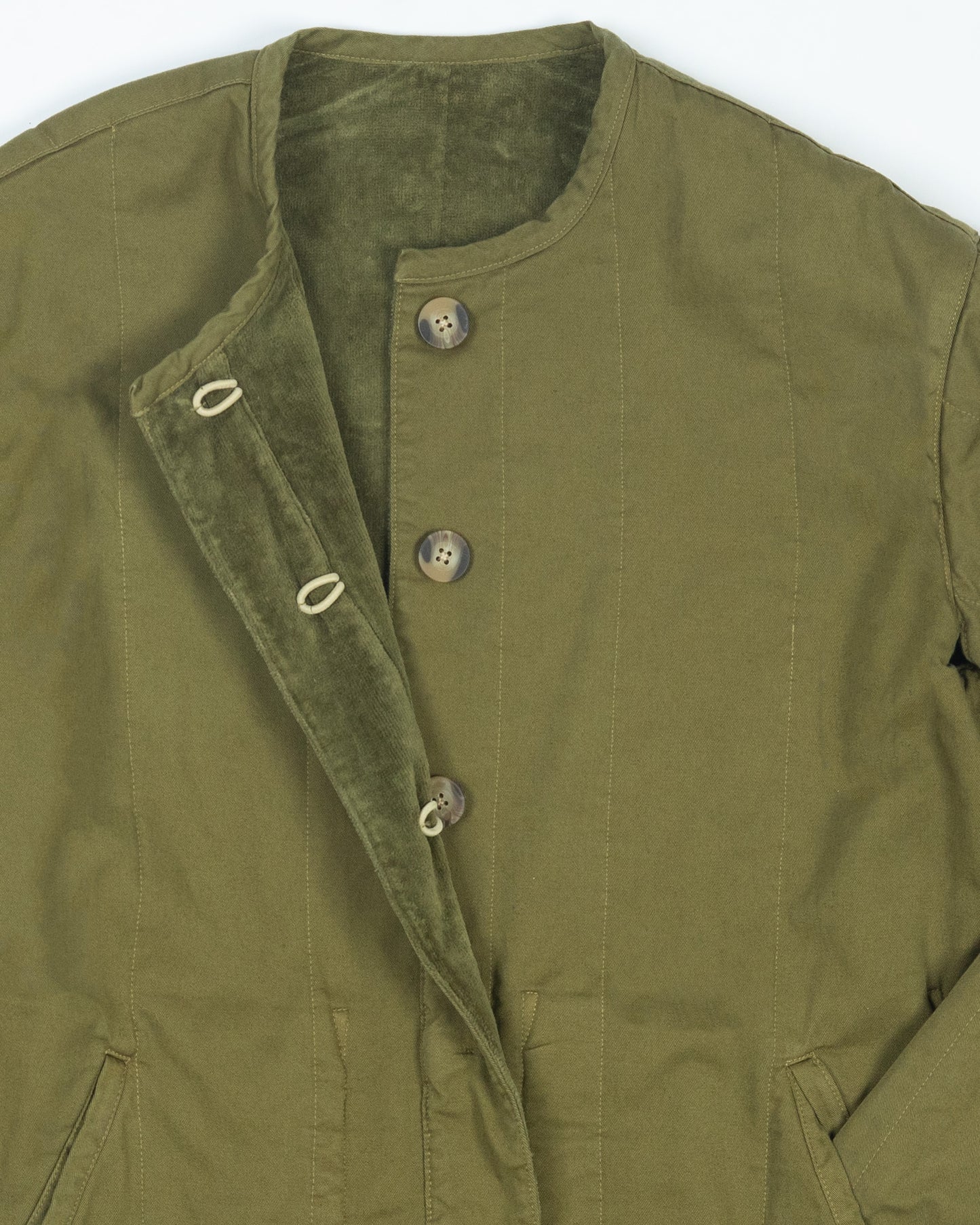 Tula Jacket - Olive - Cotton Velvet Terry