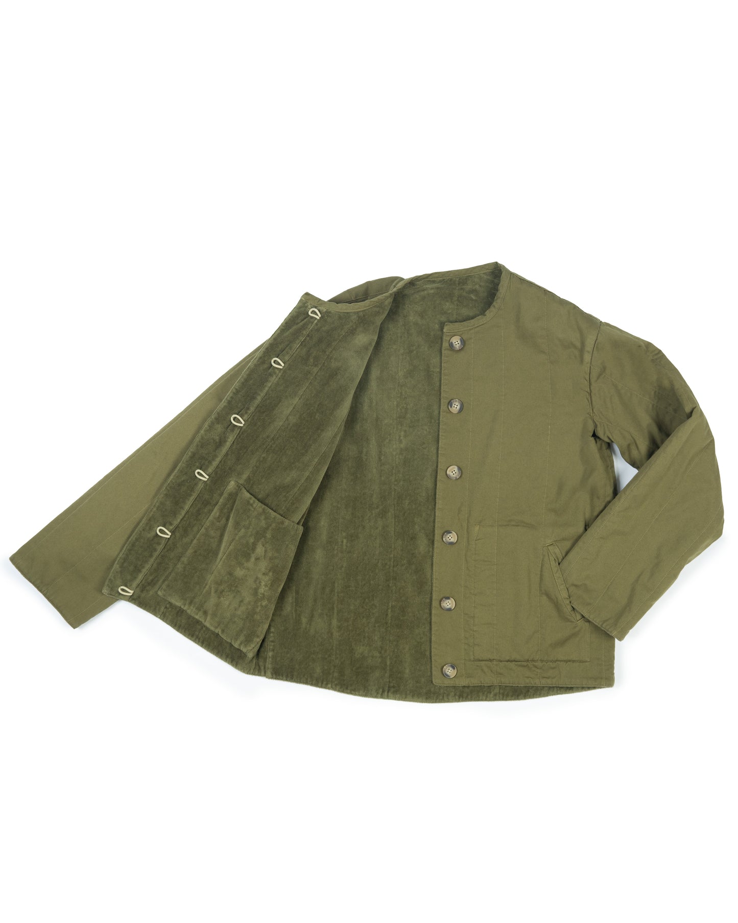 Tula Jacket - Olive - Cotton Velvet Terry
