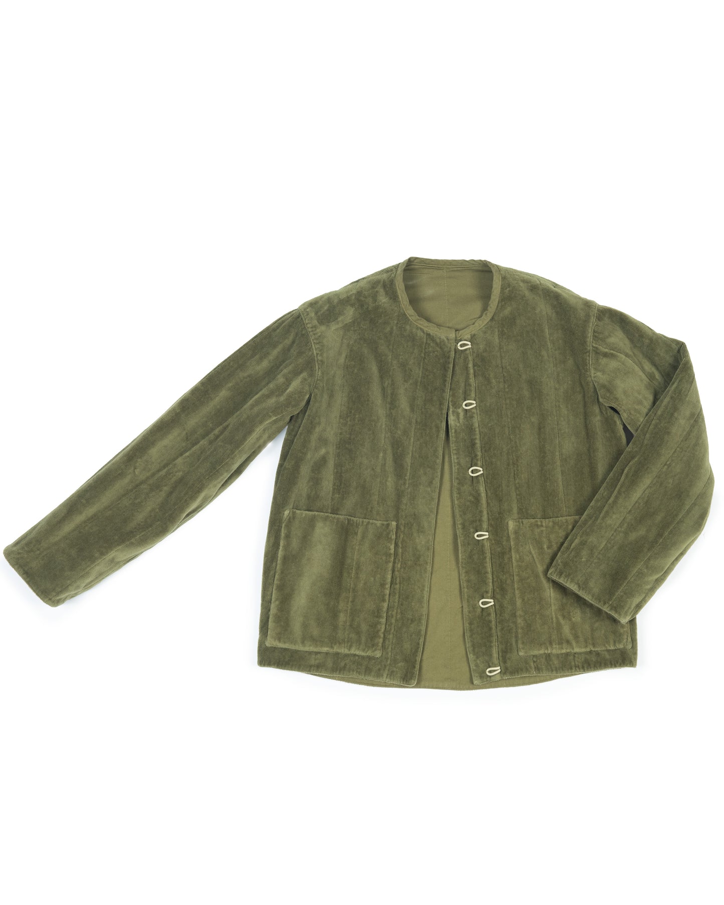 Tula Jacket - Olive - Cotton Velvet Terry