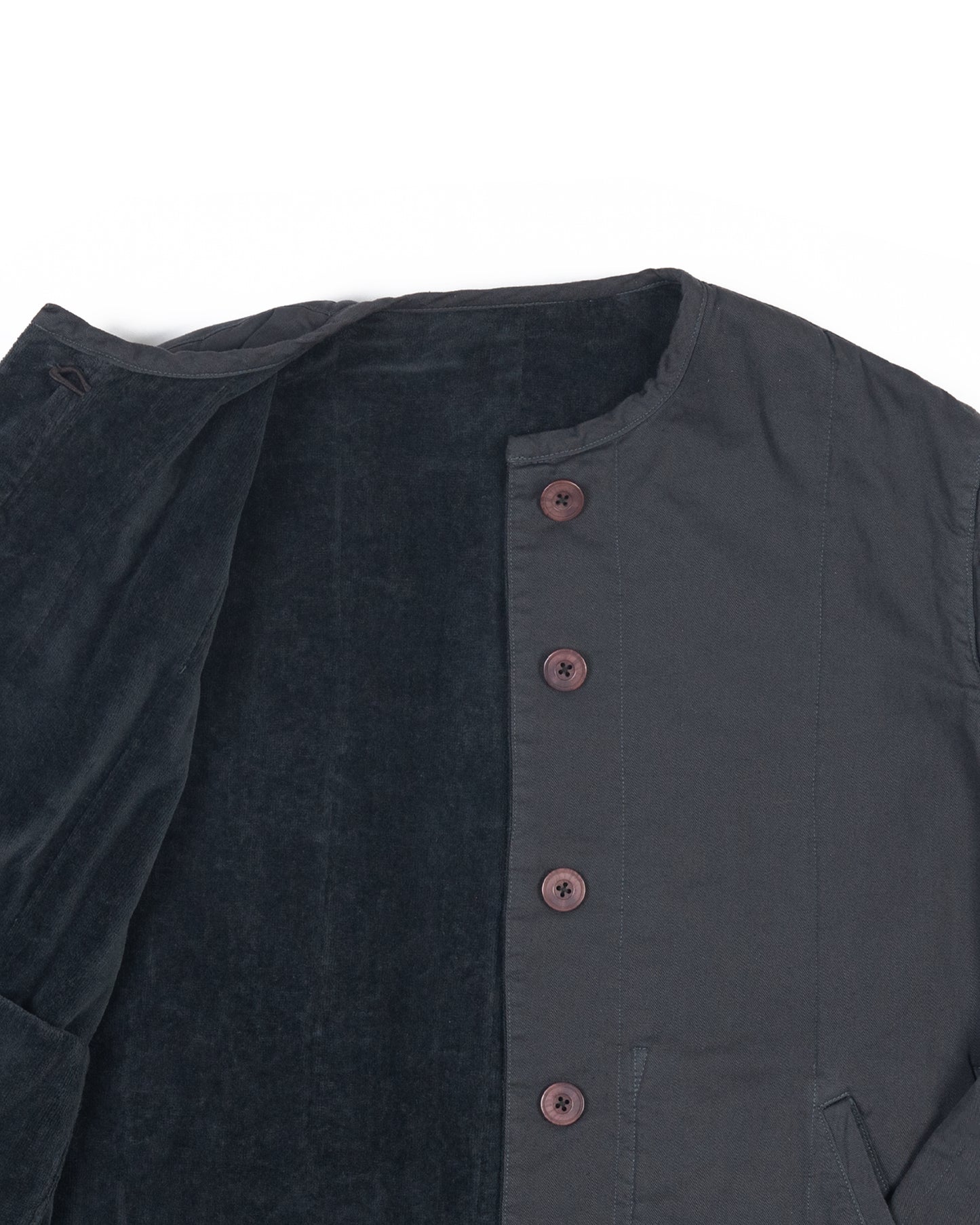 Tula Jacket - Carbon - Cotton Velvet Terry