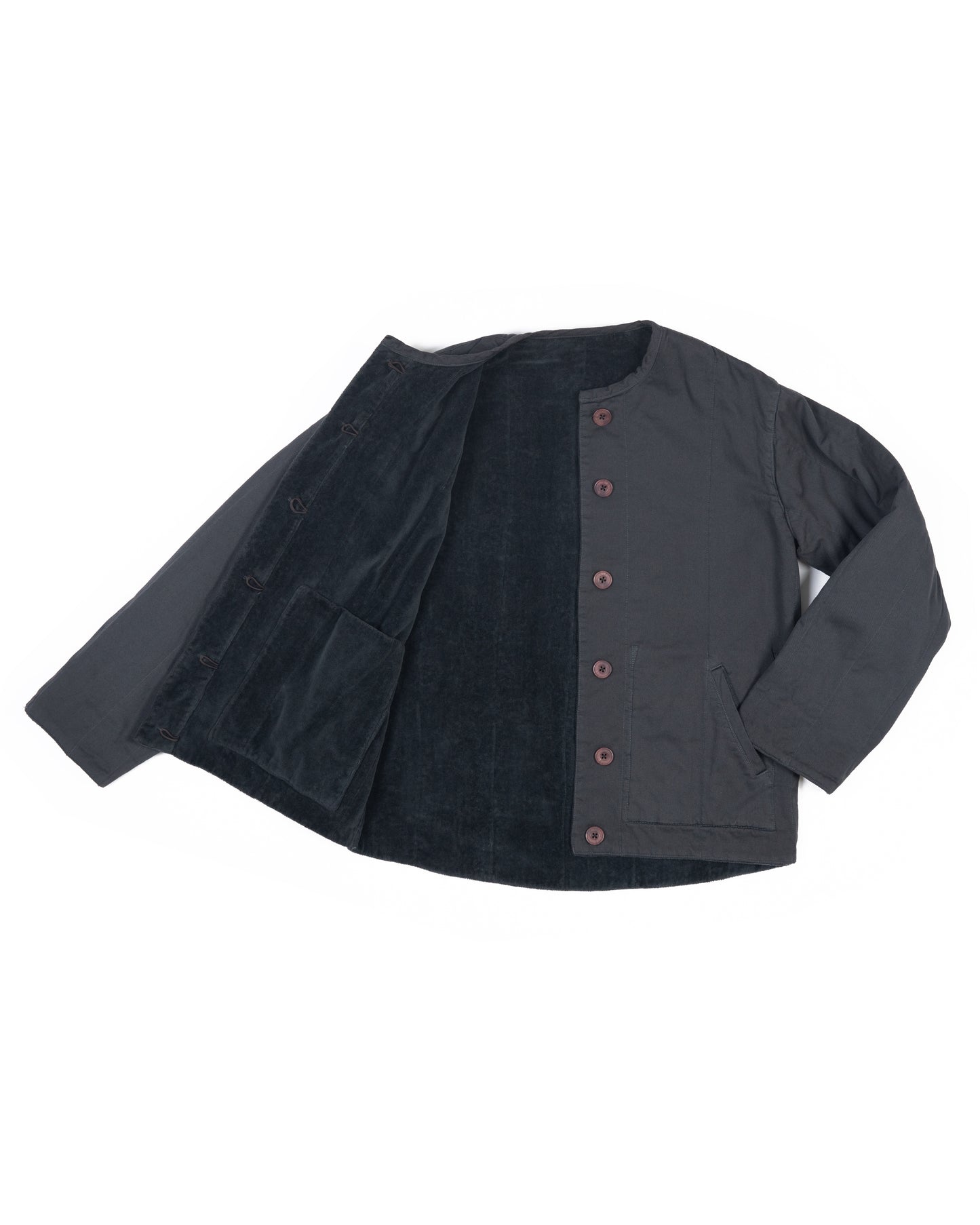 Tula Jacket - Carbon - Cotton Velvet Terry