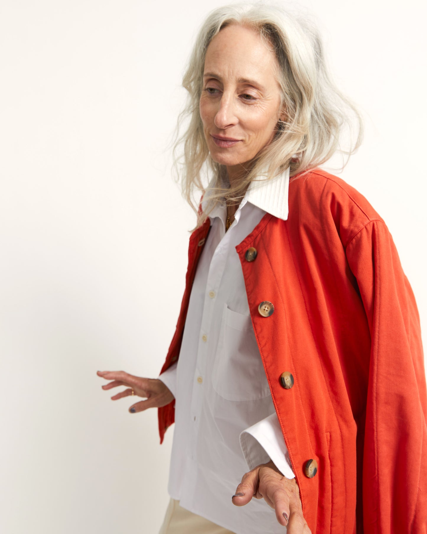 Tula Jacket - Old Red - Cotton Velvet Terry