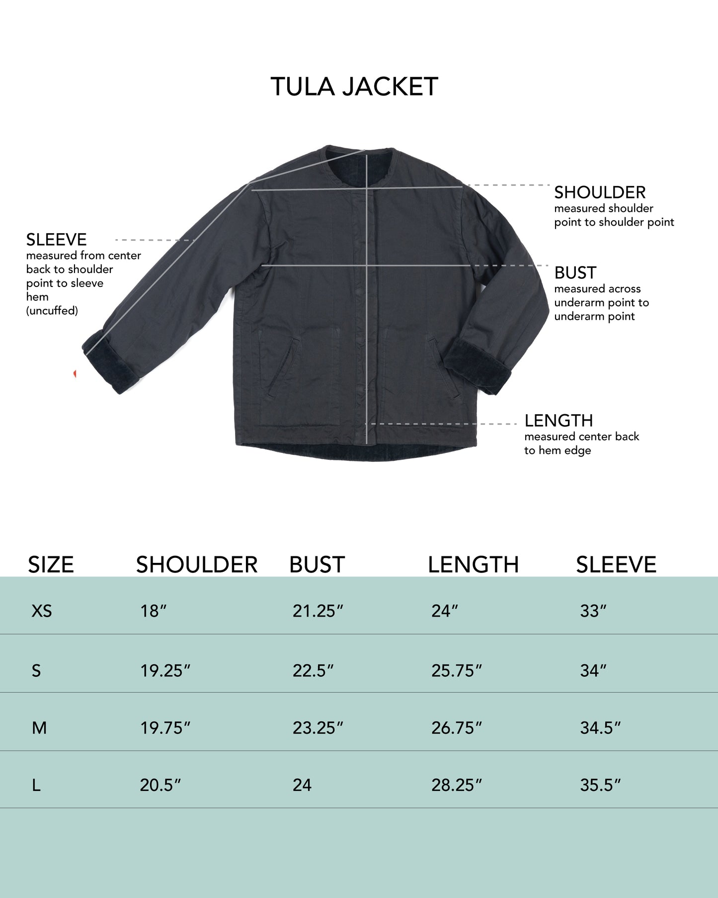 Tula Jacket - Carbon - Cotton Velvet Terry