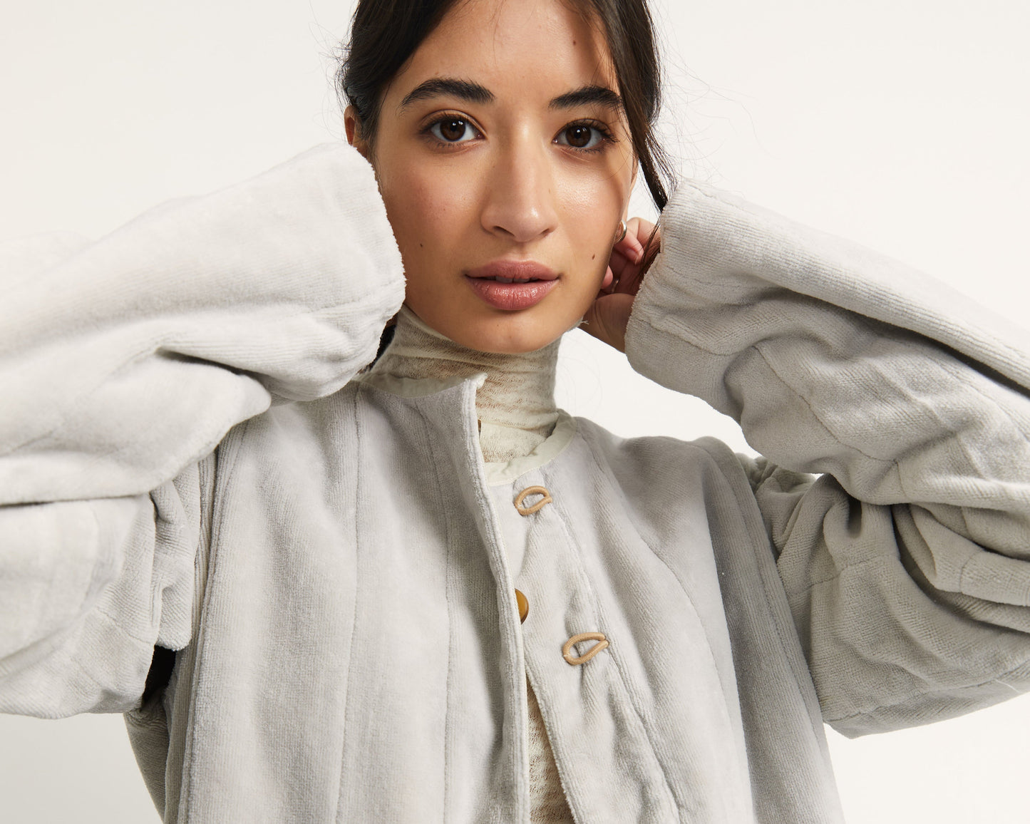 Tula Jacket - Clay - Cotton Velvet Terry