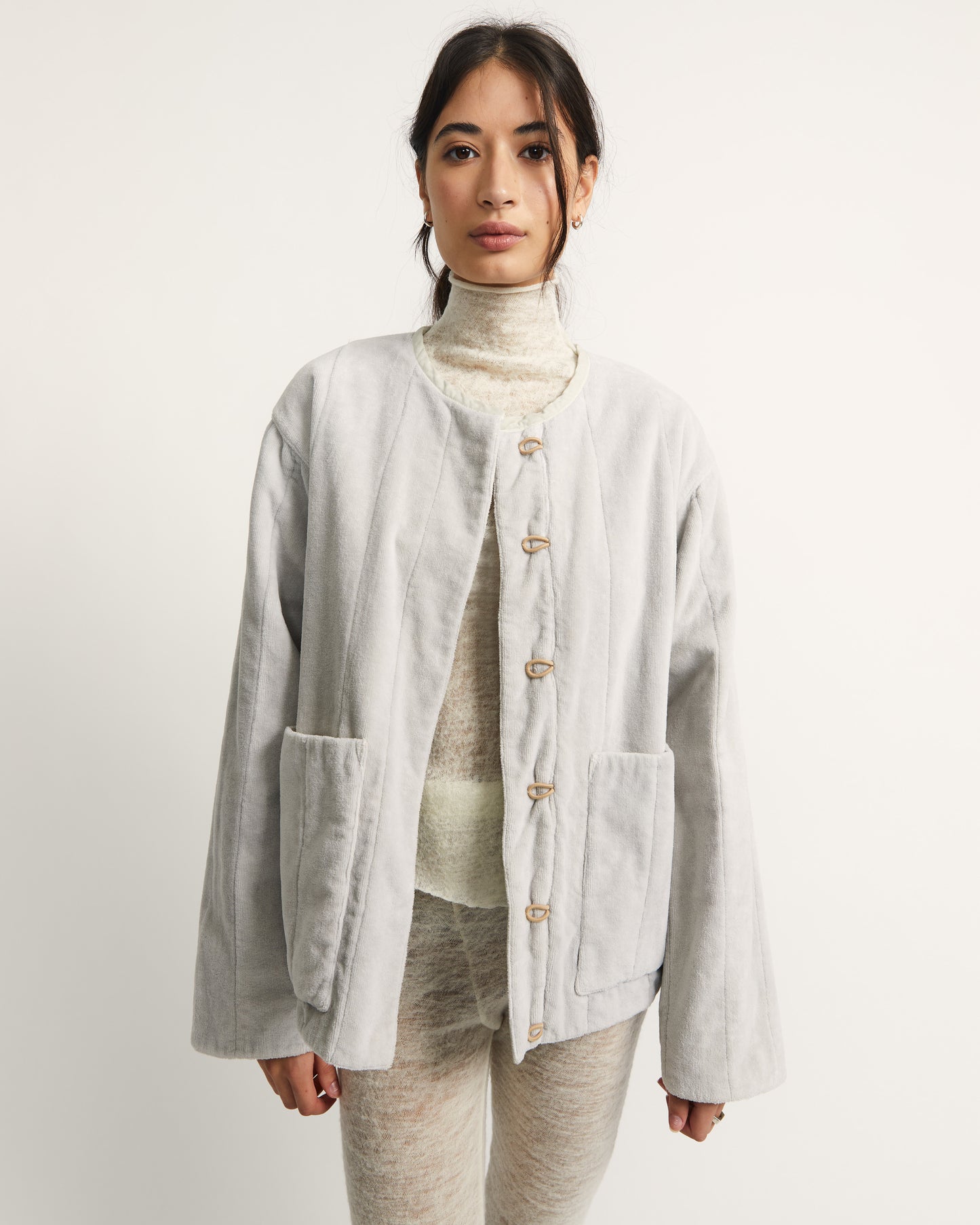 Tula Jacket - Clay - Cotton Velvet Terry