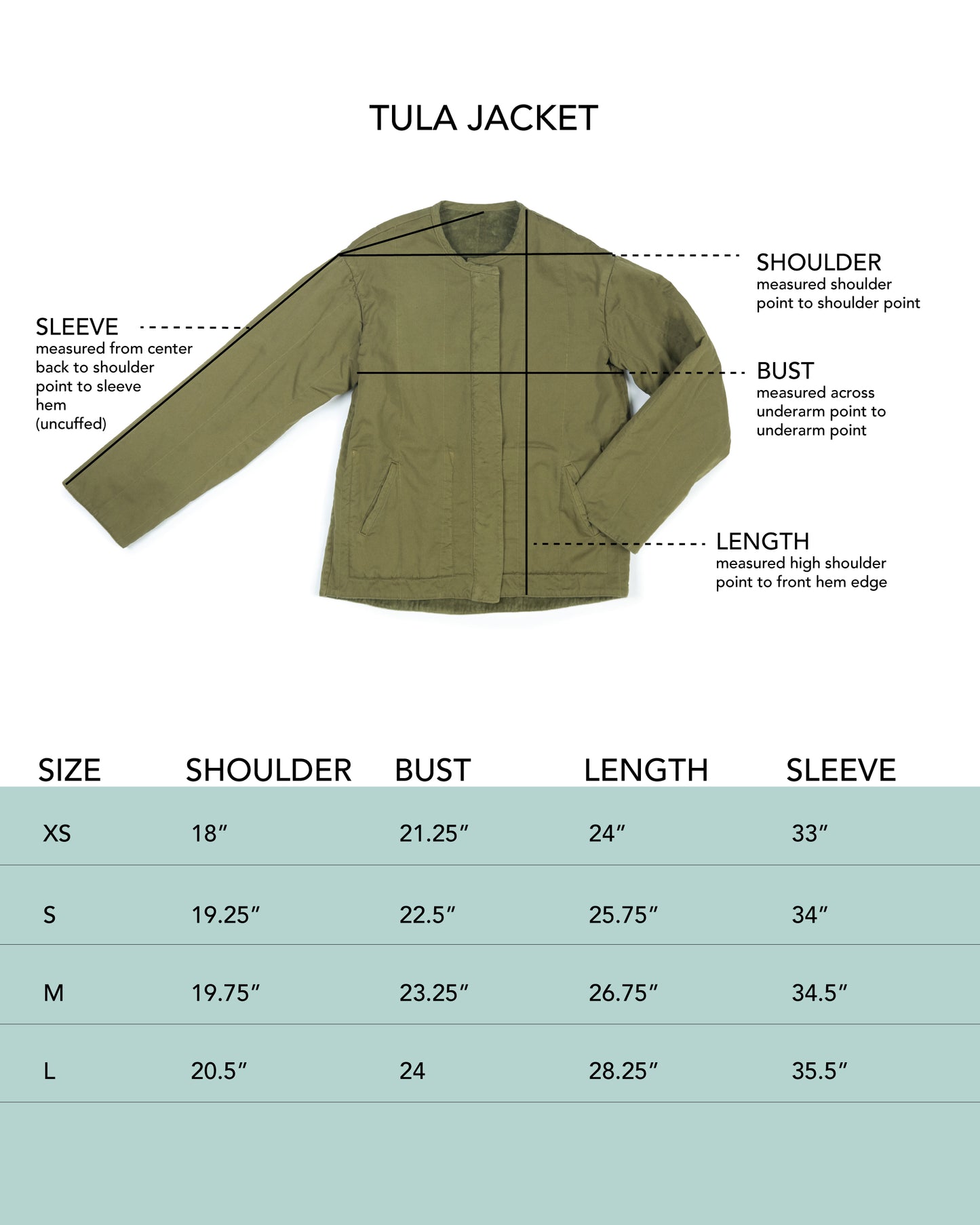 Tula Jacket - Olive - Cotton Velvet Terry
