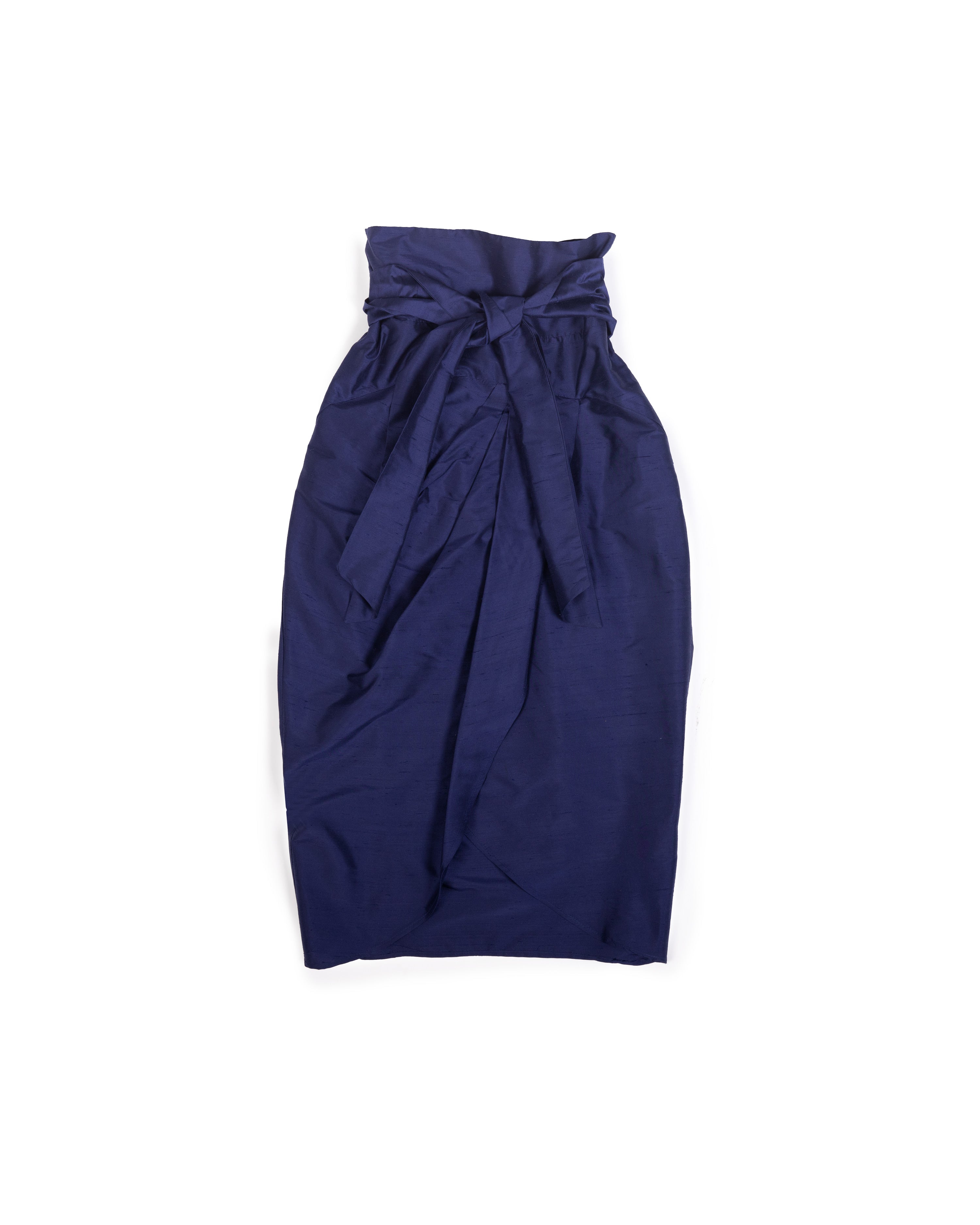 Tulip Skirt - Sapphire - Silk – LWN