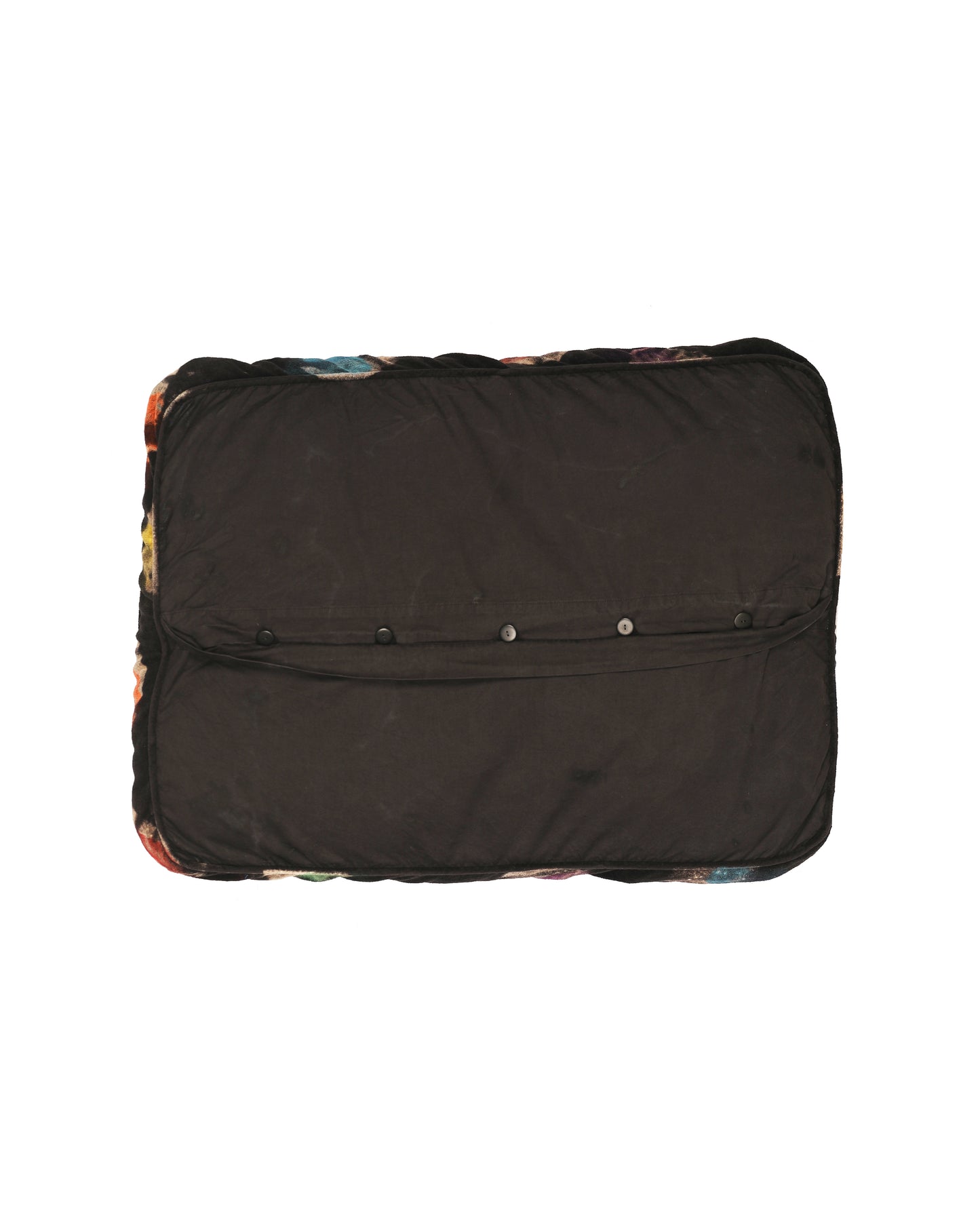 Nima Cushion - Black Spray Dot - Velvet Terry