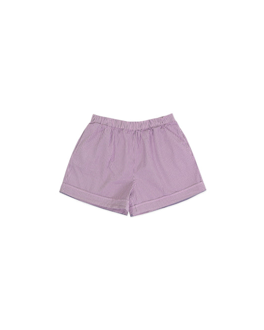 Hawthorn Short - Lavender - Pencil Stripe