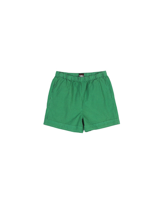Hawthorn Short - Grass - Pencil Stripe