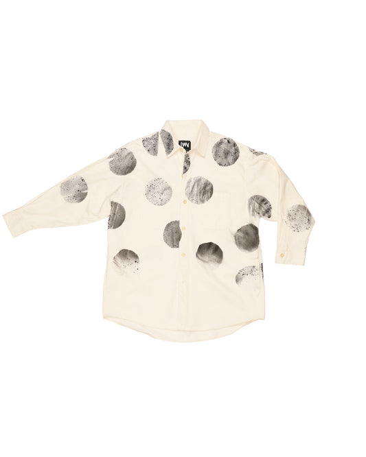 Oz Shirt - Bone Spray Dot - Cotton Twill