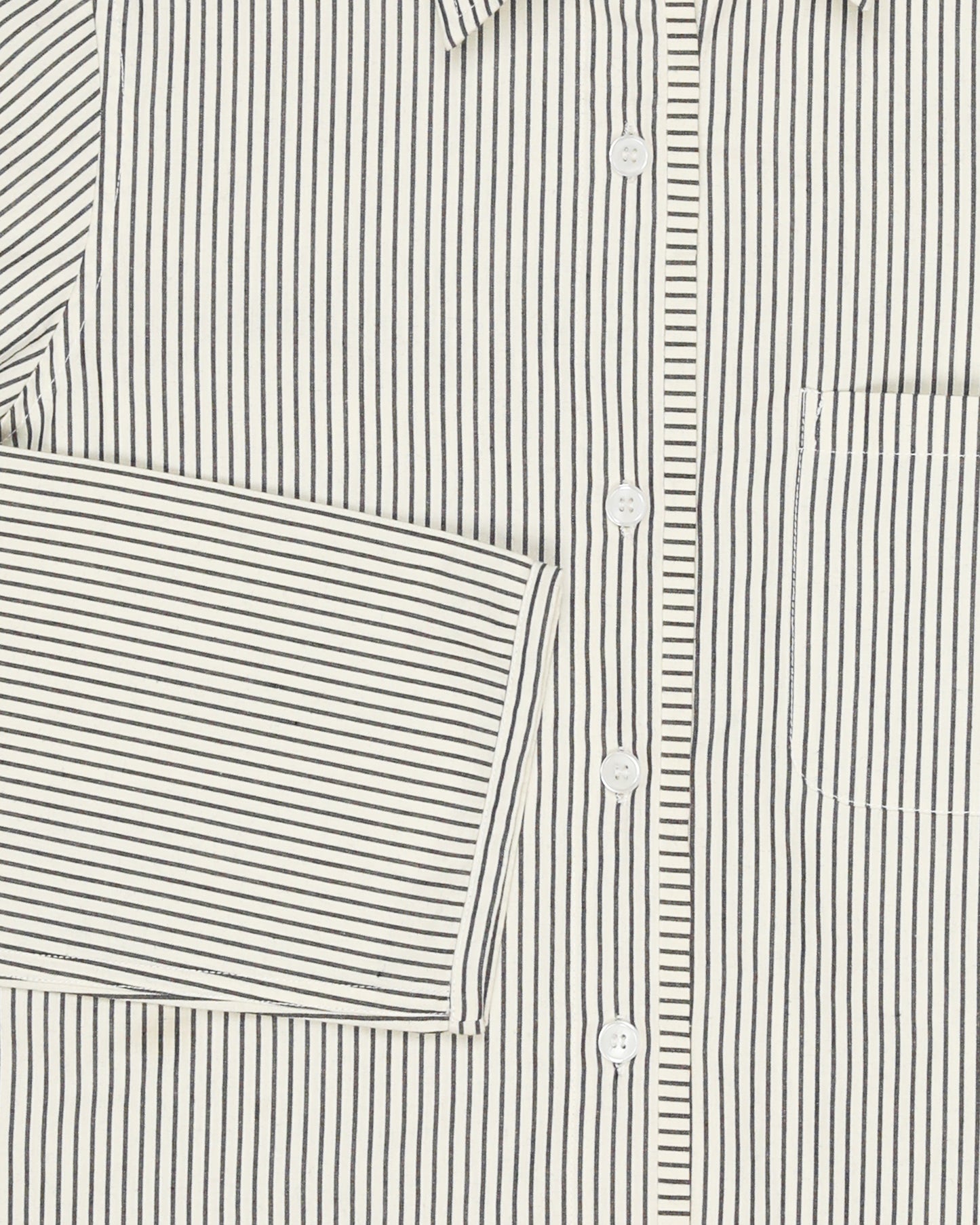 Sami Shirt - Natural - Pencil Stripe