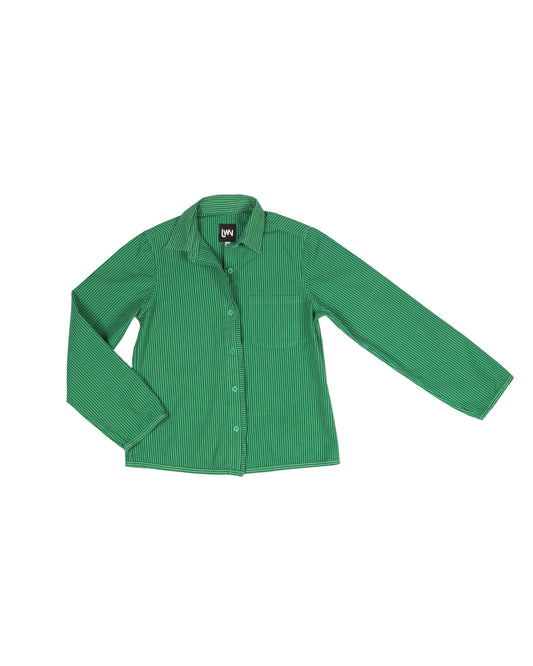 Sami Shirt - Grass - Pencil Stripe