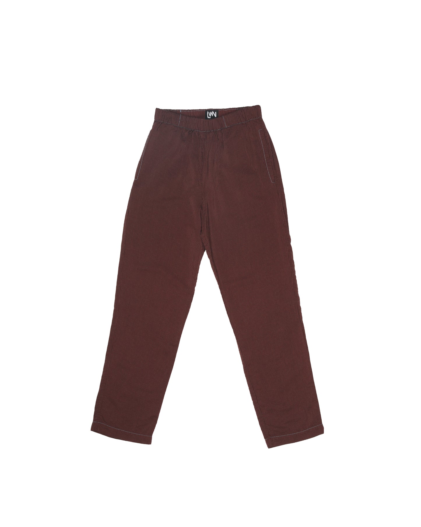 Strausii Pant - Mulberry - Ottoman Stripe