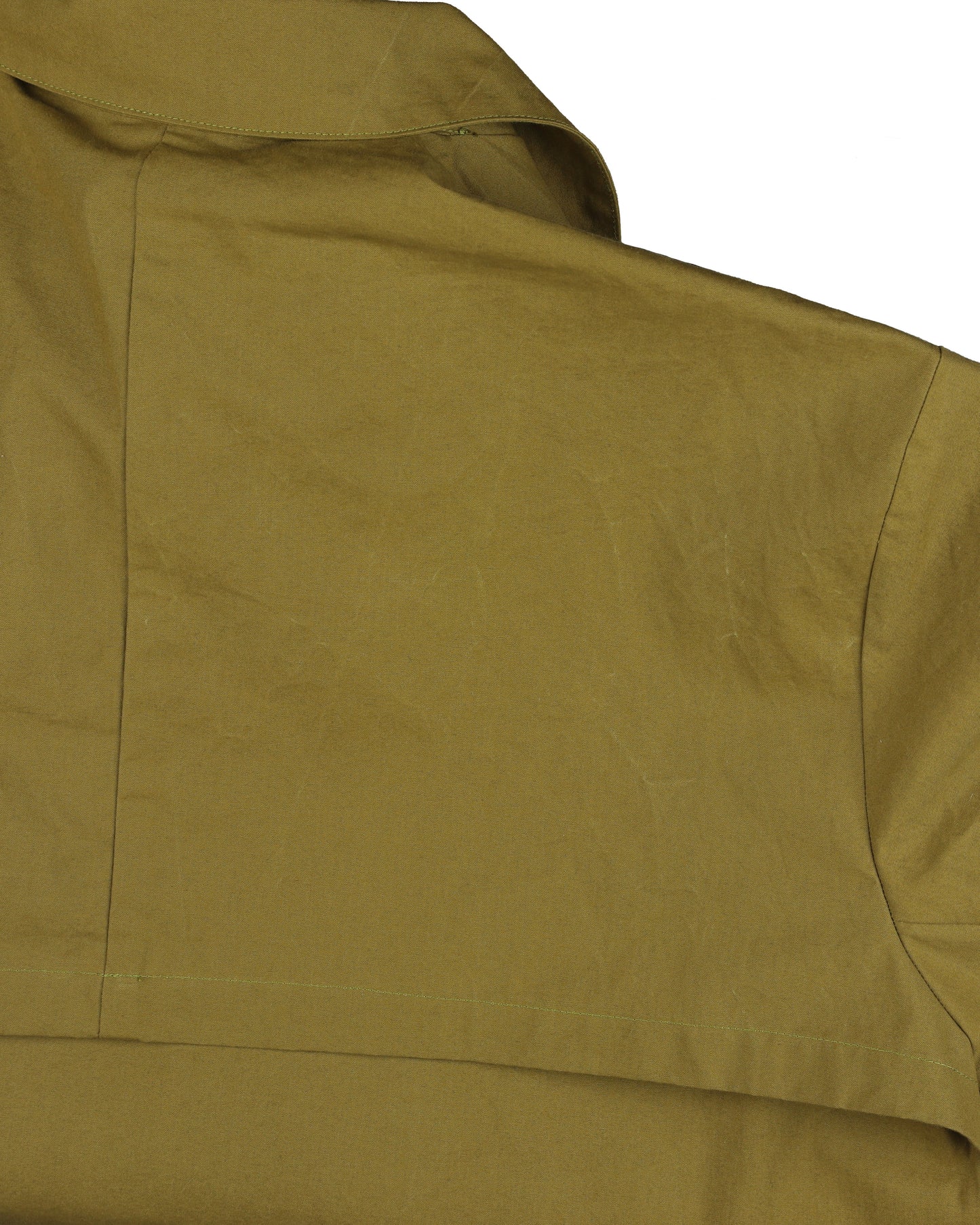 Tyfa Coat - Pea - Coated Cotton