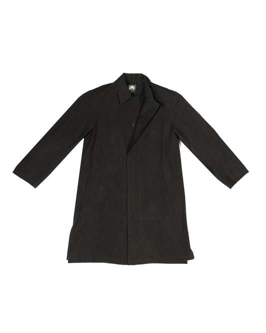 Tyfa Coat - Soft Black - Coated Cotton
