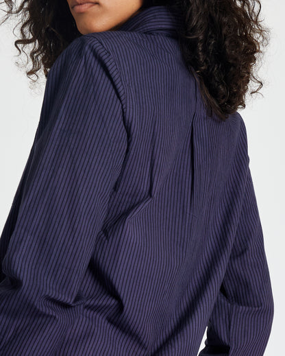 Sami Shirt - Midnight - Pencil Stripe