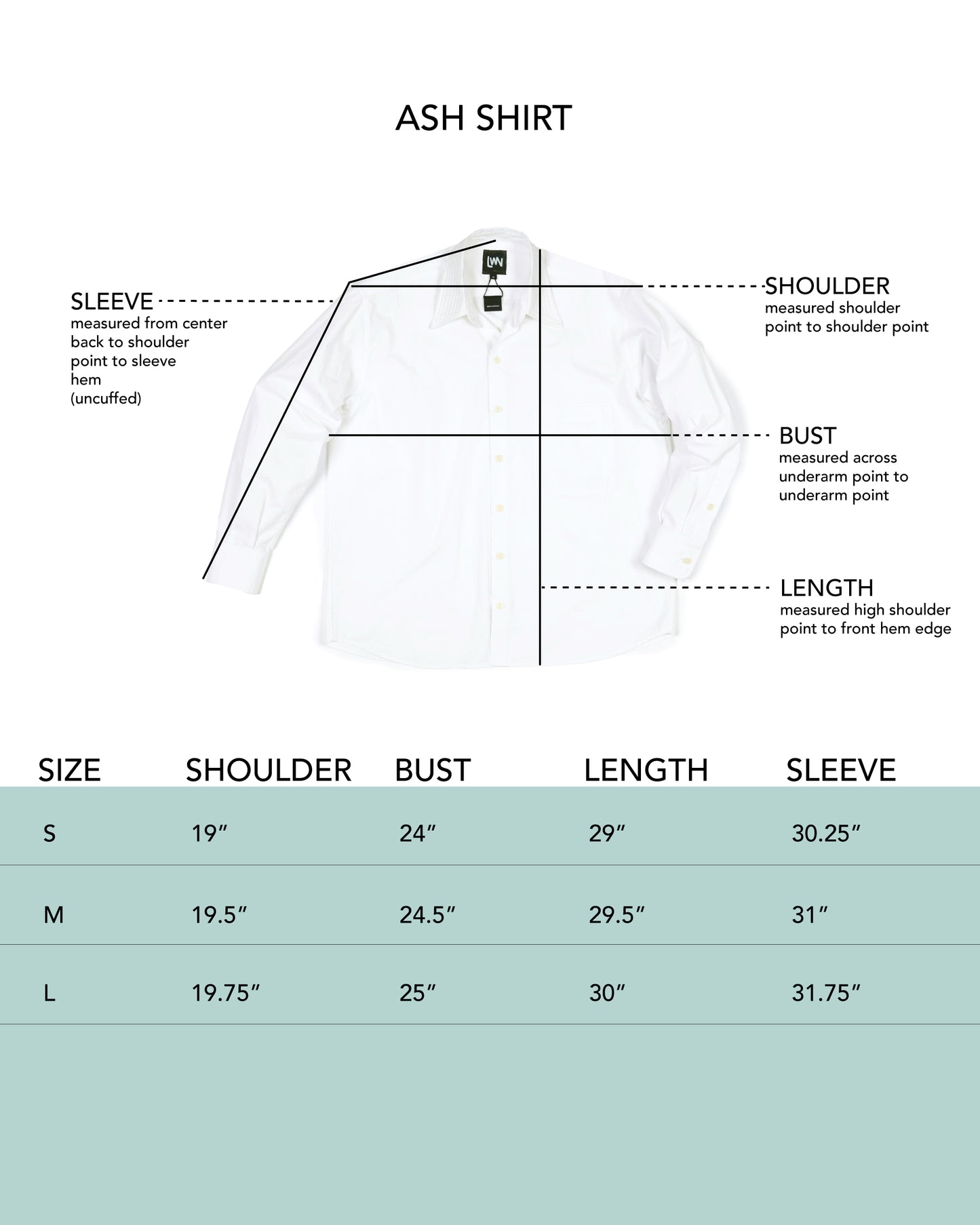 Ash Shirt - White - Organdy