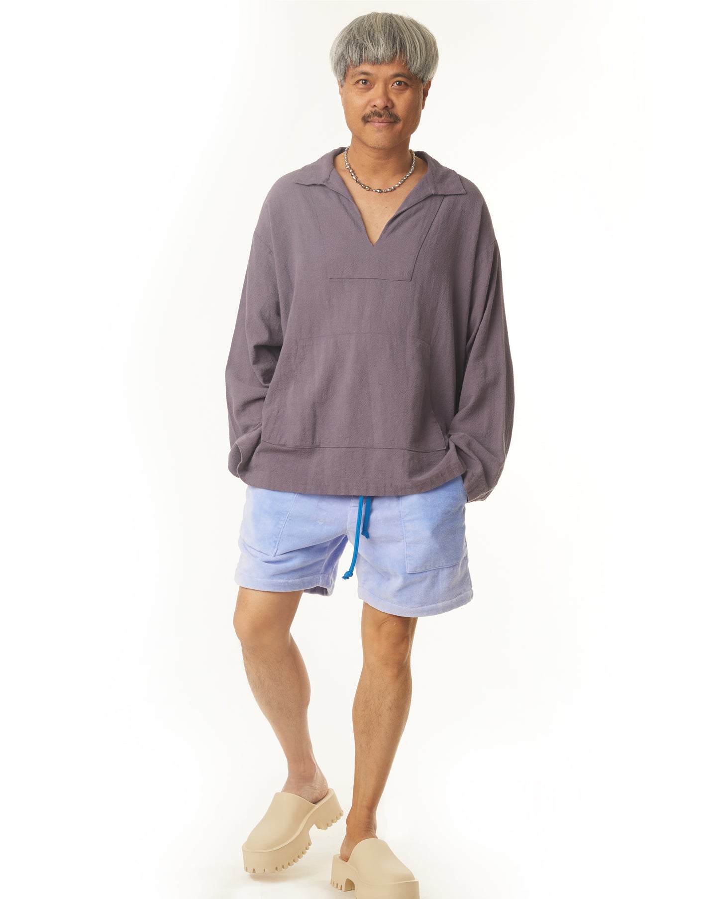 Agave Top - Smoke - Slub Soft Cotton