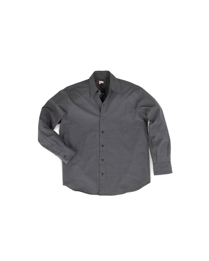 Ash Shirt - Smoke - Pencil Stripe