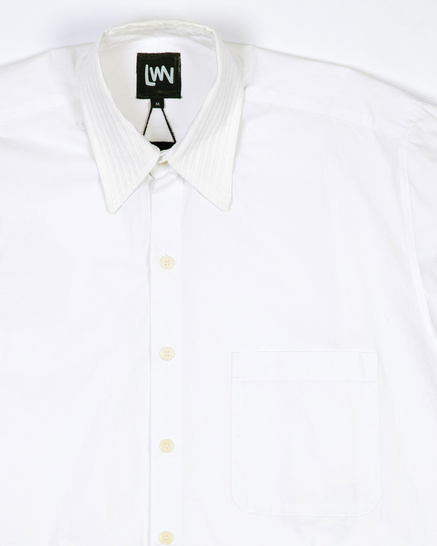 Ash Shirt - Soft White Pleat - Poplin