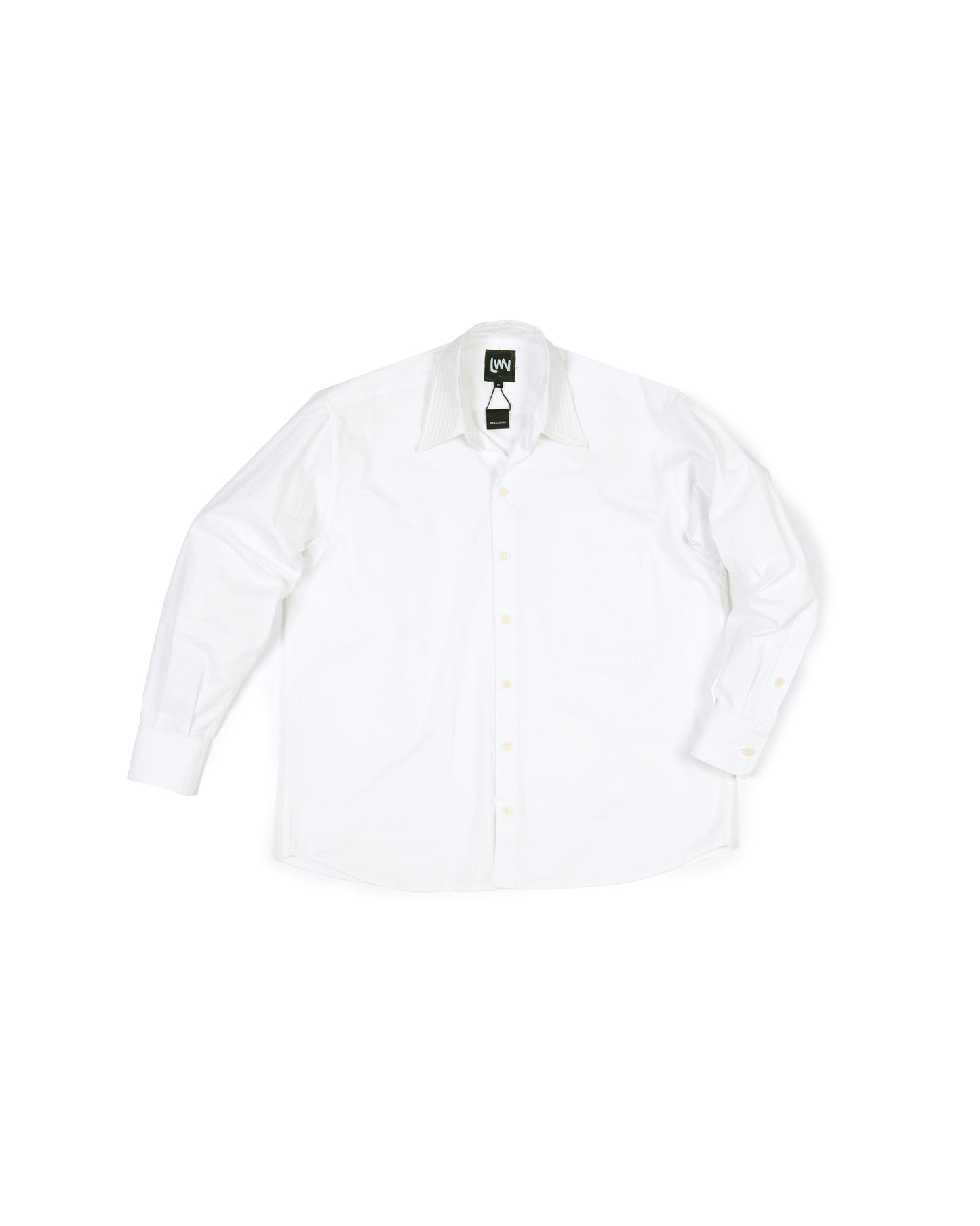 Ash Shirt - Soft White Pleat - Poplin