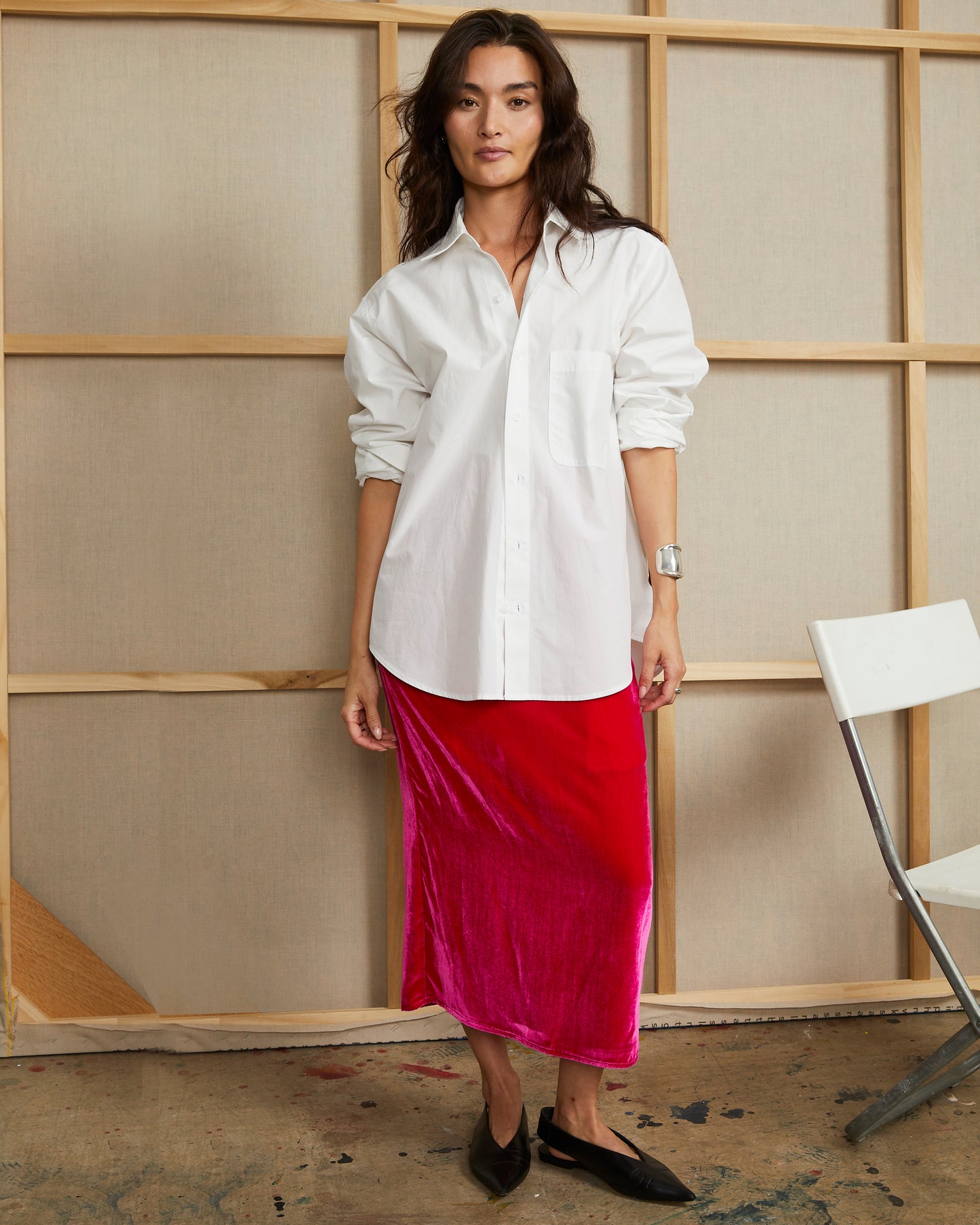 Ash Shirt - Crisp White Pleat - Poplin