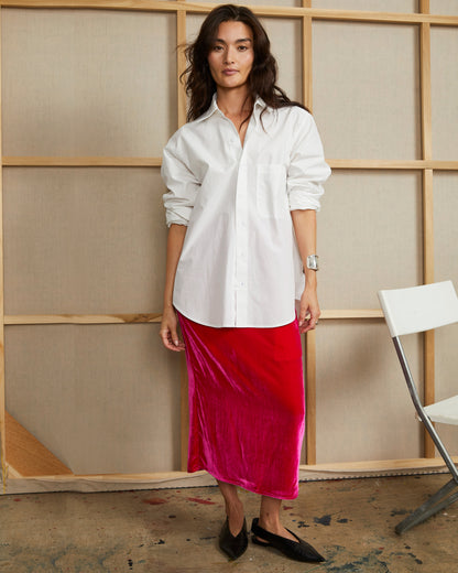 Ash Shirt - Crisp White Pleat - Poplin