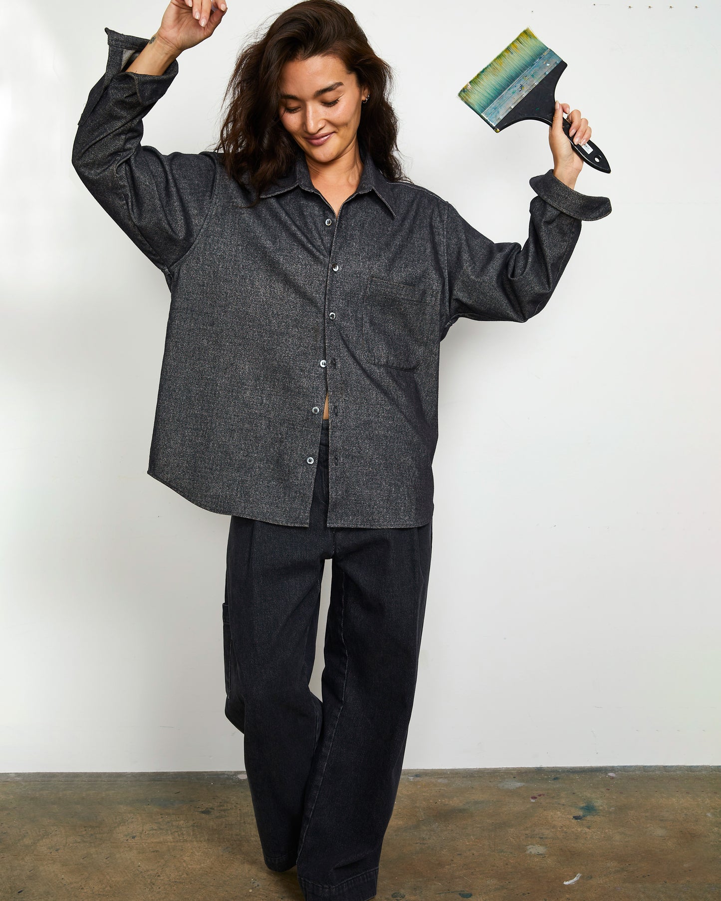 Ash Shirt - Indigo - Brushed Flannel