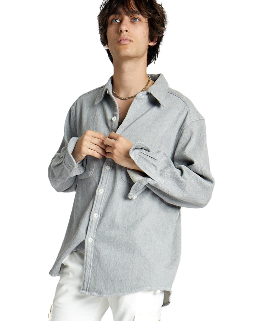 Brug Shirt - Heather Grey - Japanese Double Twill