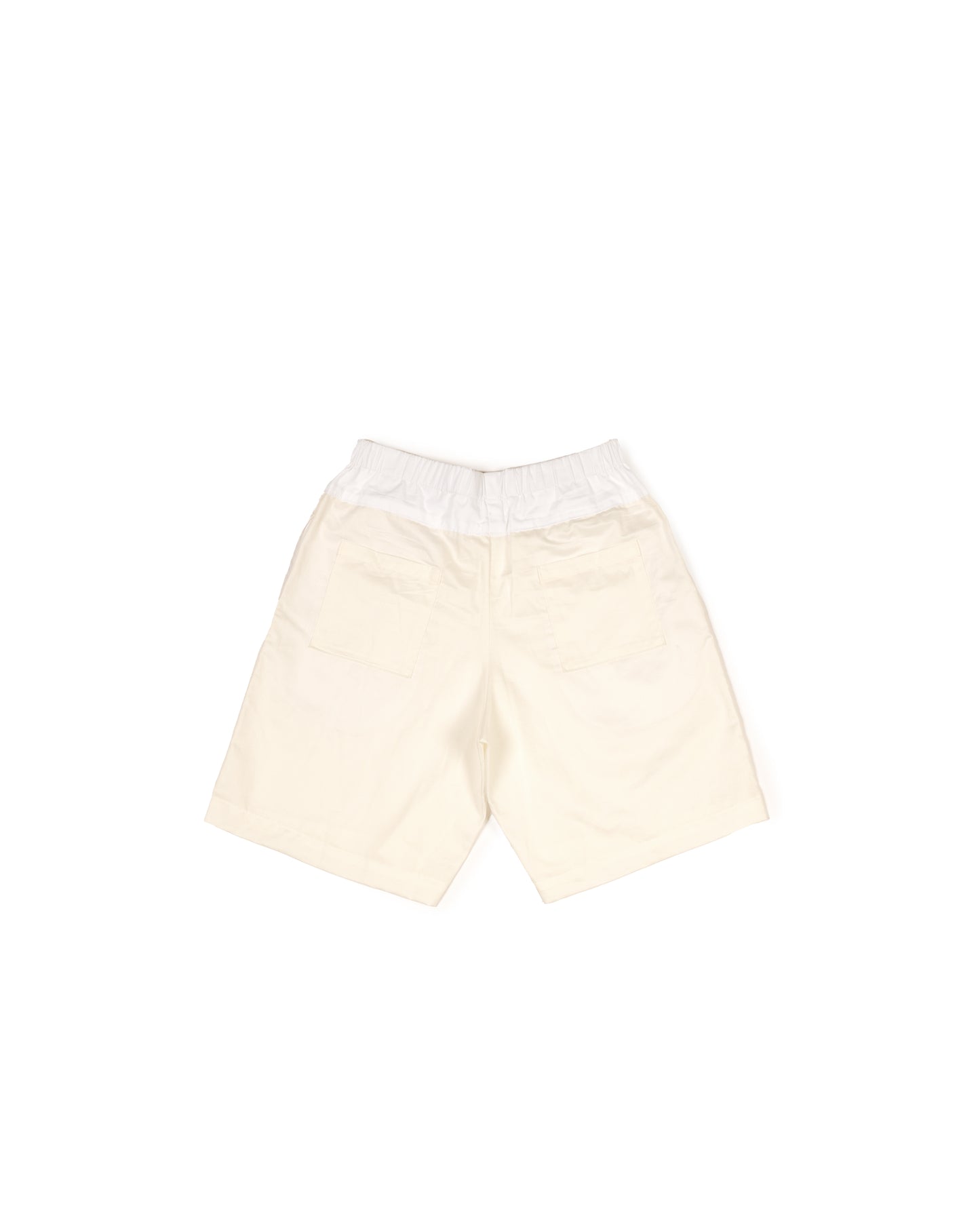 Bora Short - Ecru White - Fine Cotton Twill and poplin