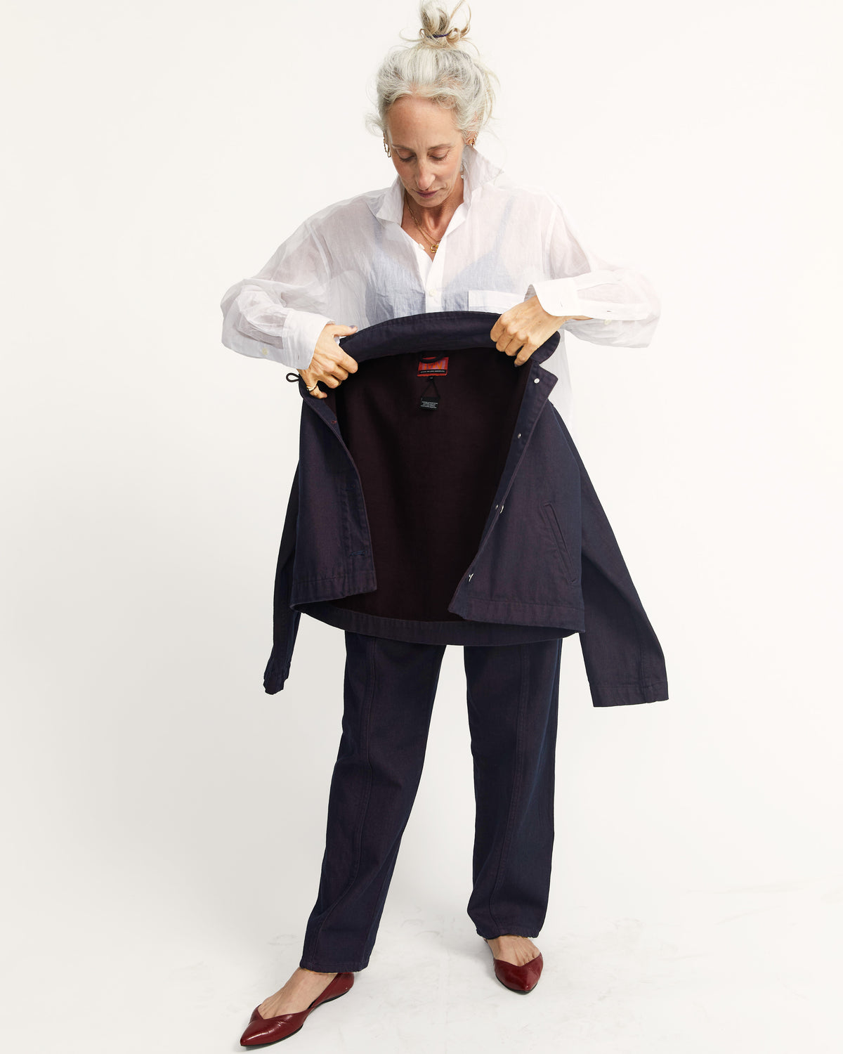 Cactus Jacket - Currant - Indigo Denim
