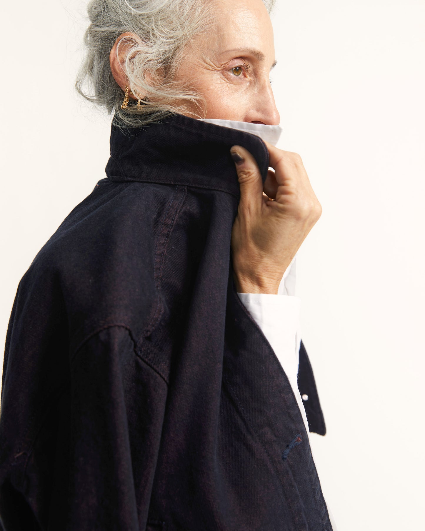 Cactus Jacket - Mulberry - Indigo Denim