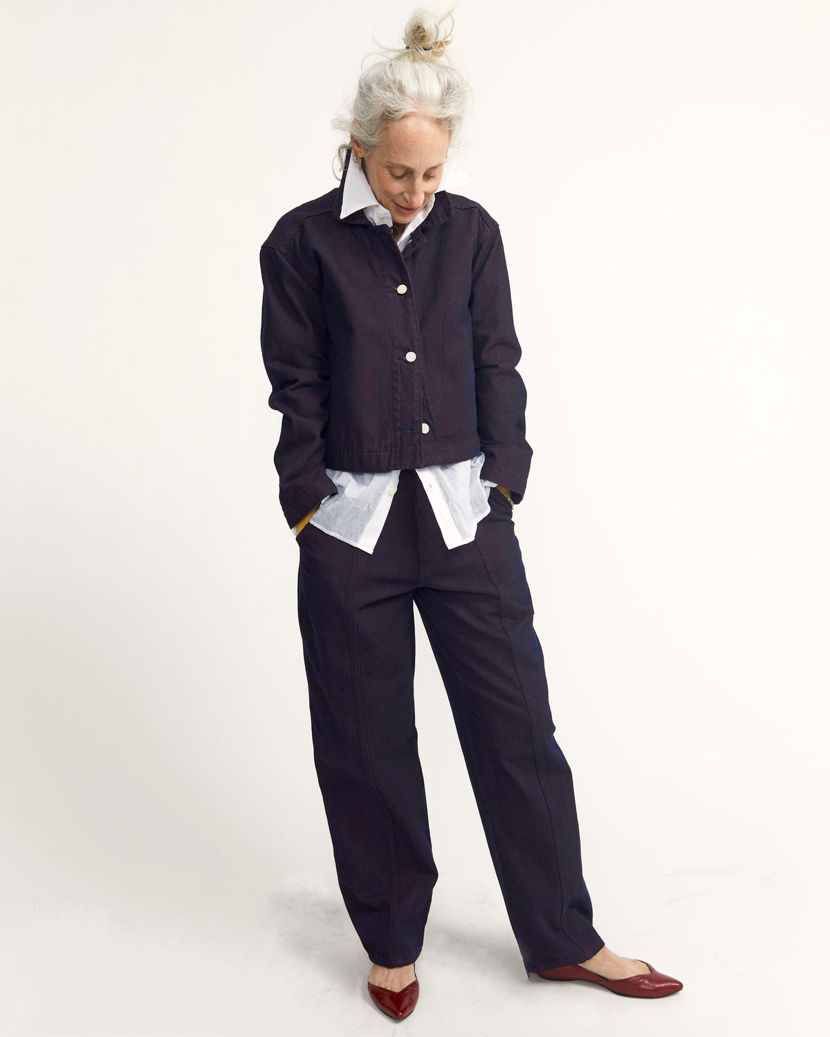 Cactus Jacket - Mulberry - Indigo Denim