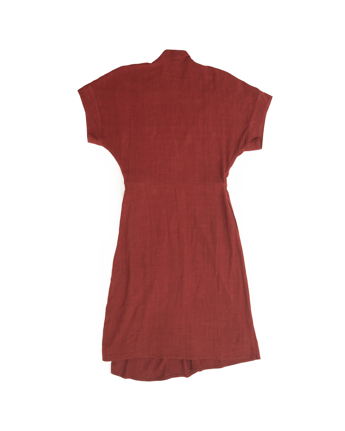 Calla Wrap Dress - Sumac - Rayon Linen Slub
