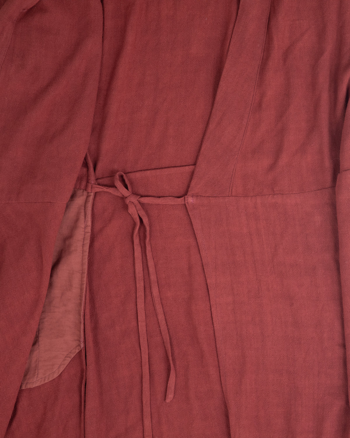 Calla Wrap Dress - Sumac - Rayon Linen Slub