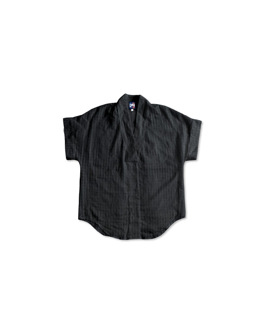 Calla Top - Black - Grid Voile