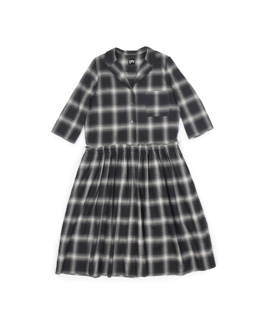 Cedar Dress - Shadow Check - Drape Flannel