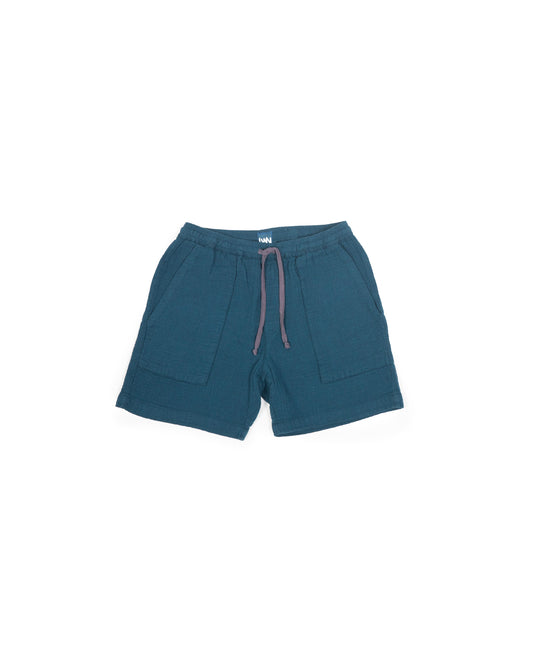 Cosmos Short - Dark Teal - Double Face Gauze