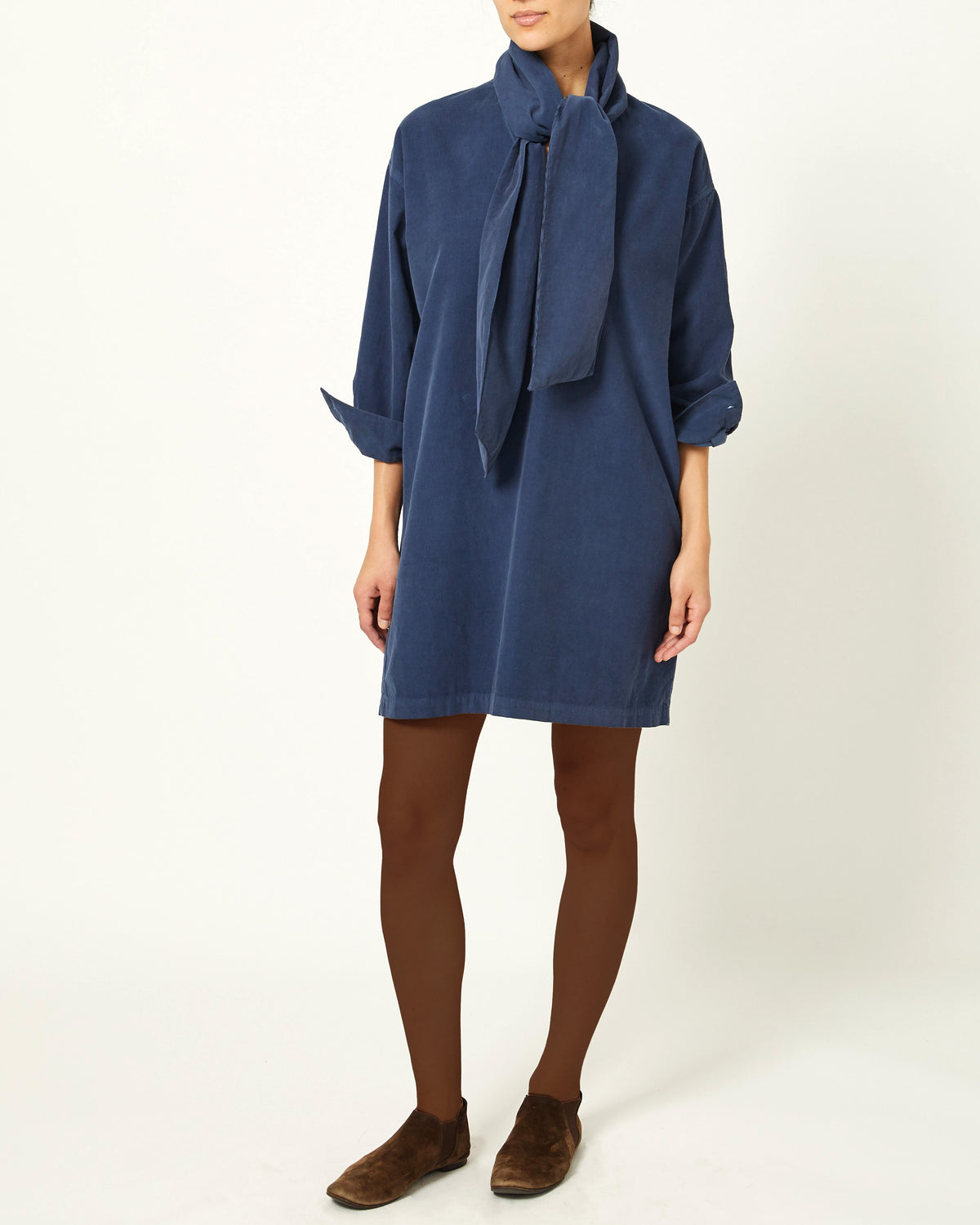 Darly Dress - Rain - Pinwale Corduroy