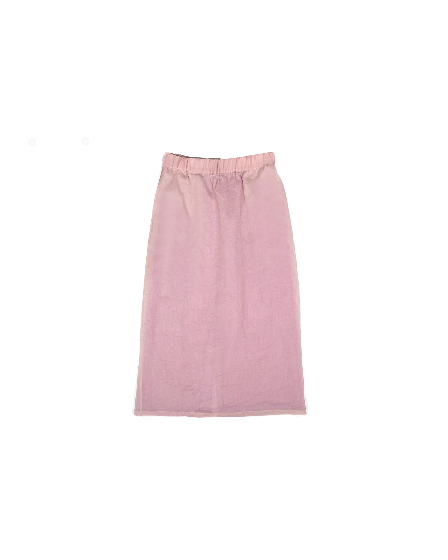 Double Digi Skirt - Powder - Layered Check Lace