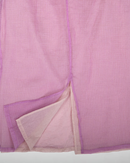 Double Digi Skirt - Powder - Layered Check Lace