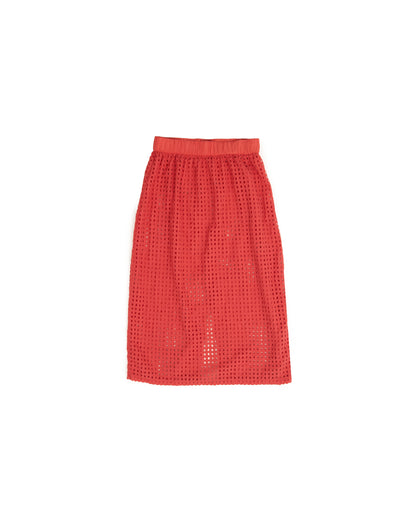 Digi Skirt - Tajin - Grid Broidery Cotton