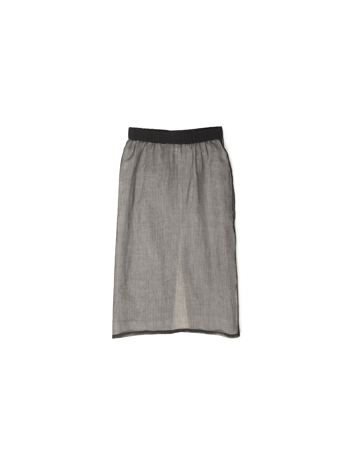 Double Digi Skirt - Ecru - Organdy Check Lace
