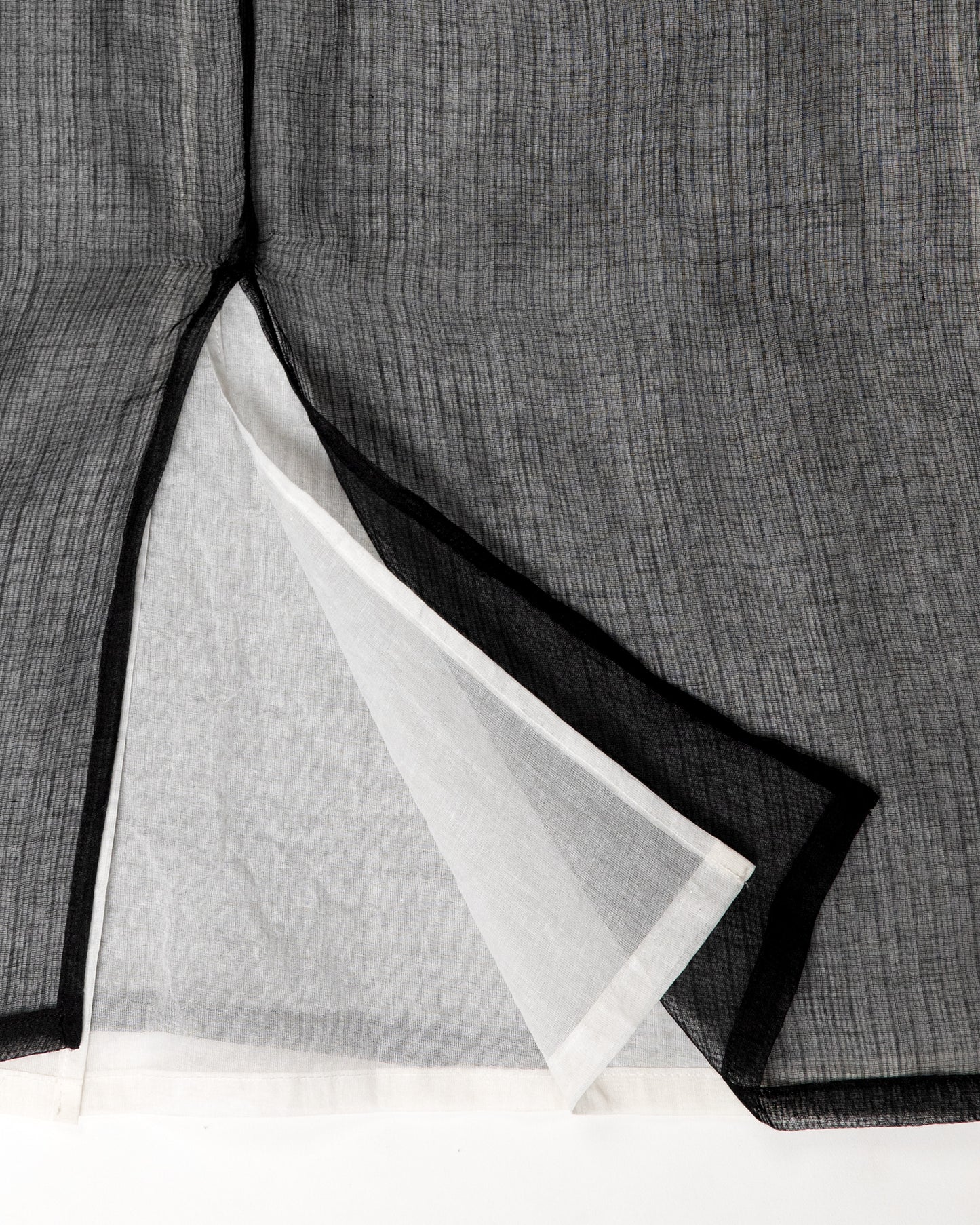 Double Digi Skirt - Ecru - Organdy Check Lace