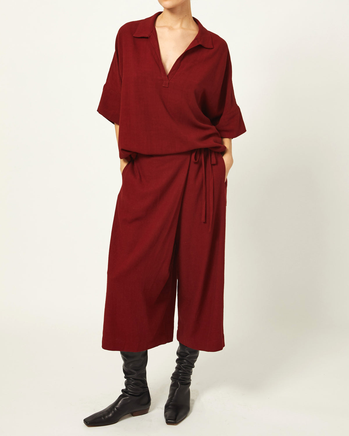Drapey Mugho Top - Sumac - Drapey Linen
