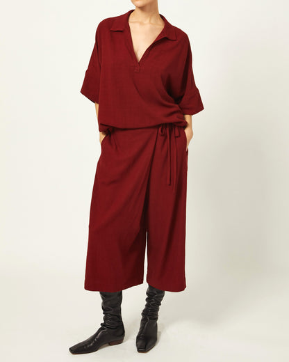 Drapey Mugho Top - Sumac - Drapey Linen