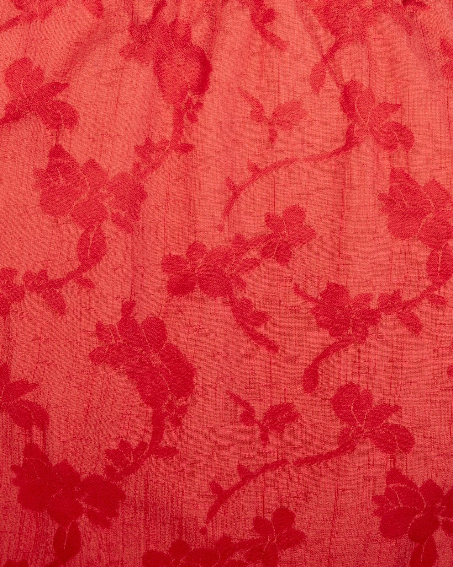 Glenn Skirt - Flame - Floral Jacquard
