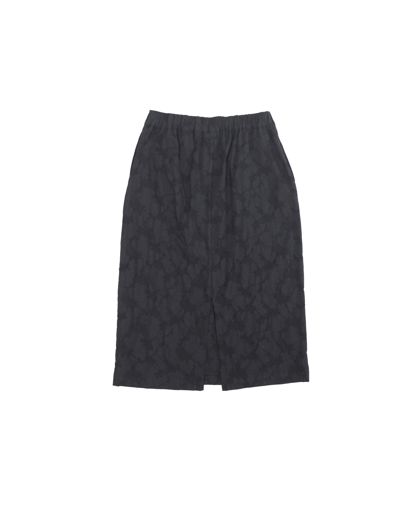 Glenn Skirt - Smoke - Floral Jacquard